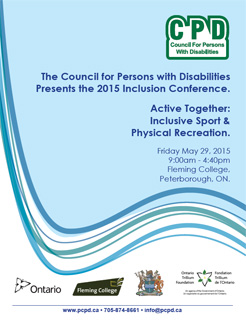 The cover of the 2015 Inclusion Conference Program